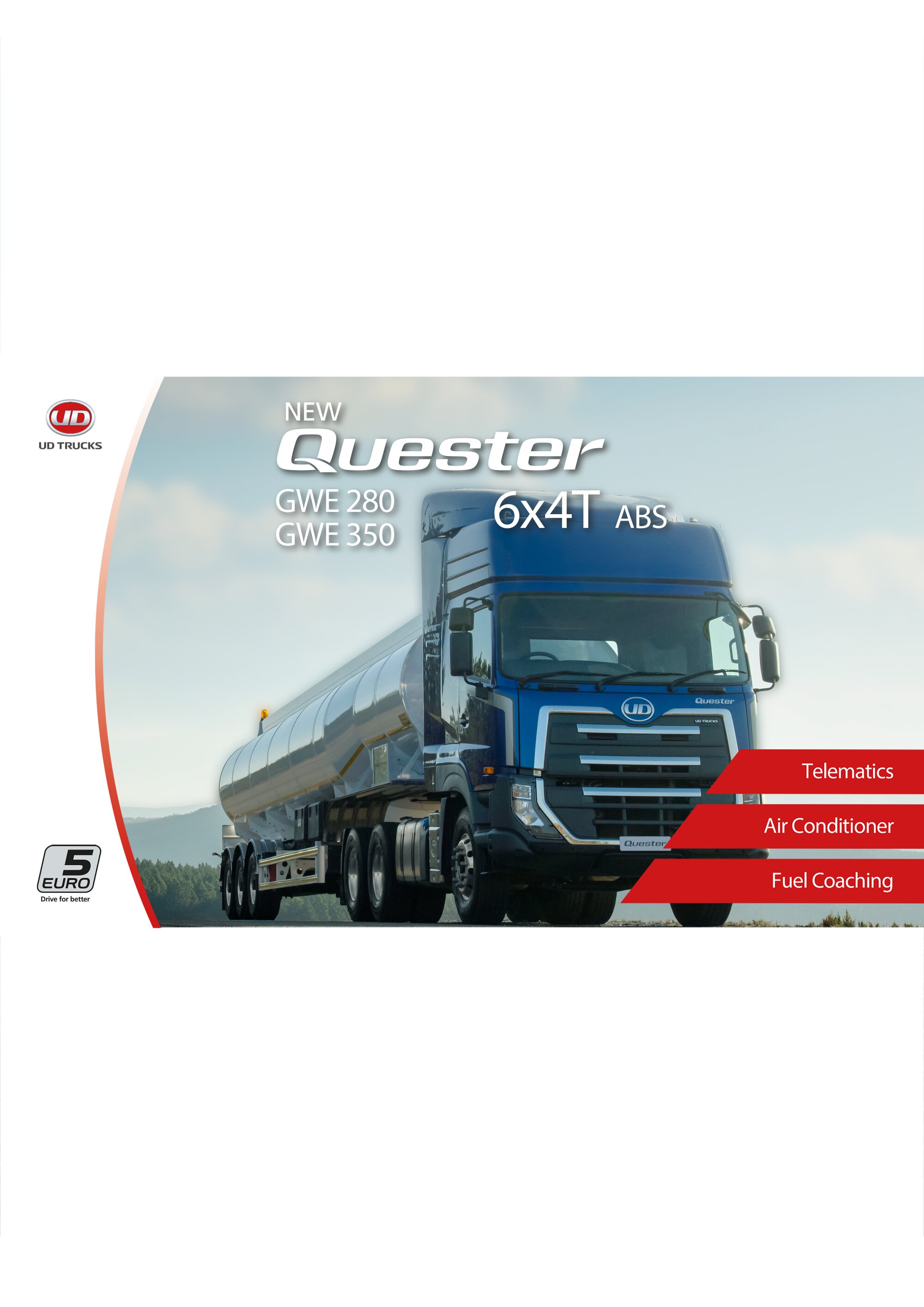 Quester Euro 5 GWE 280&350 ABS telah dilengkapi SCR System ramah lingkungan