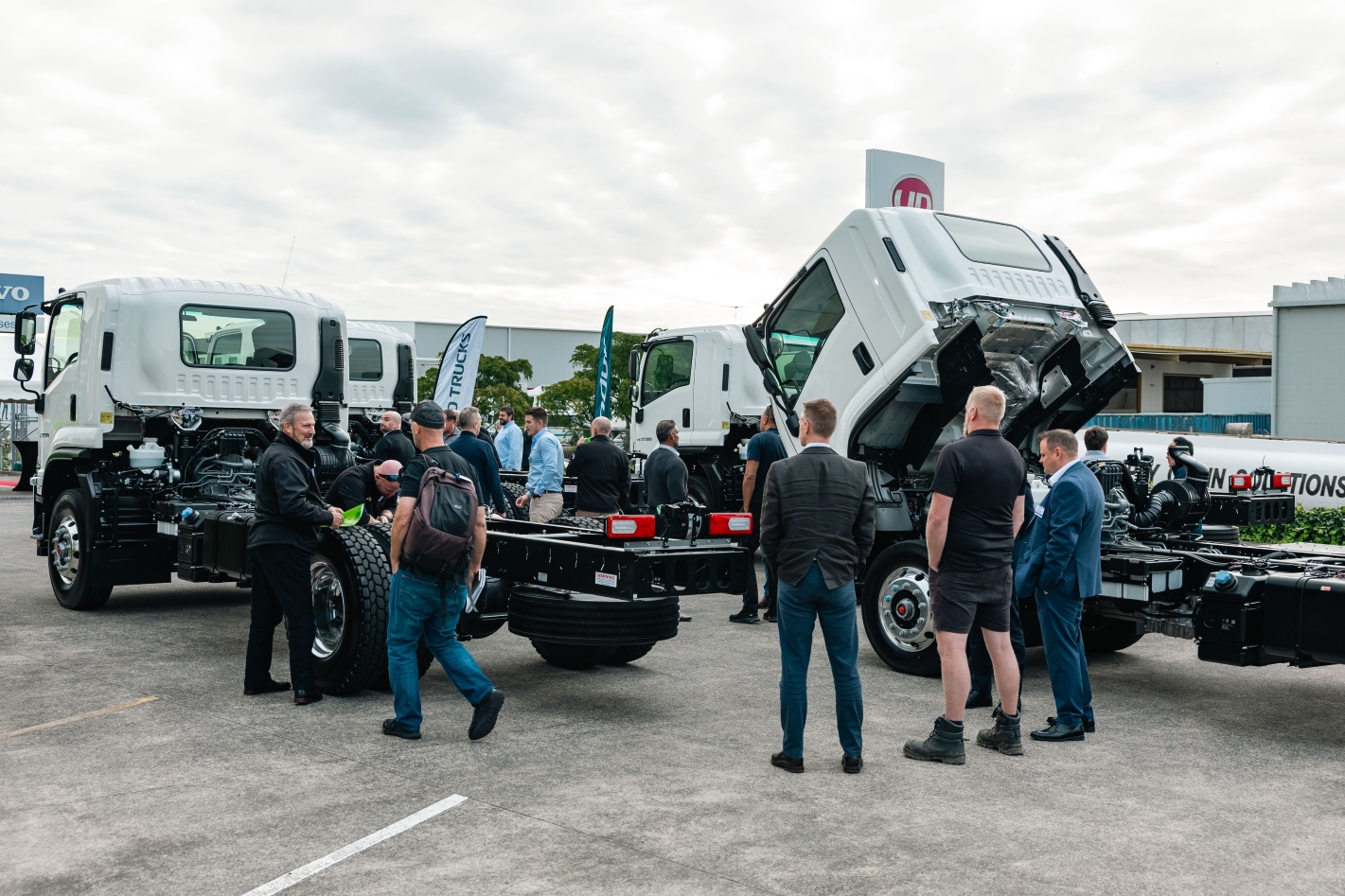 Event guests view the New Condor up close