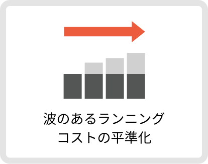 波のあるランニングコストの平準化