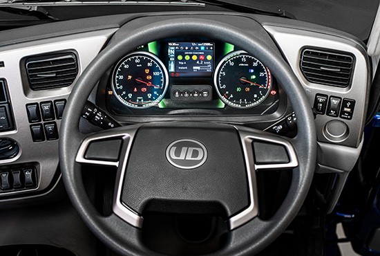 New steering wheel and instrument cluster